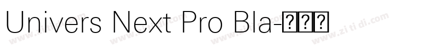 Univers Next Pro Bla字体转换